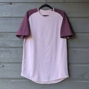 Bylt Shirt Mens Large Drop Cut s/s Lux Performance Gym Running Stretch Casual